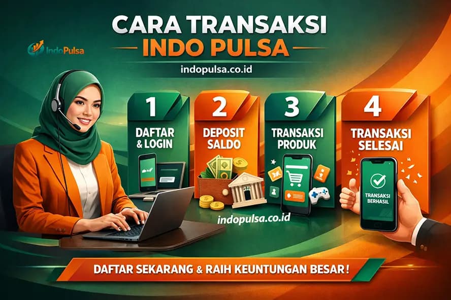 Cara Transaksi Indo Pulsa 24jam