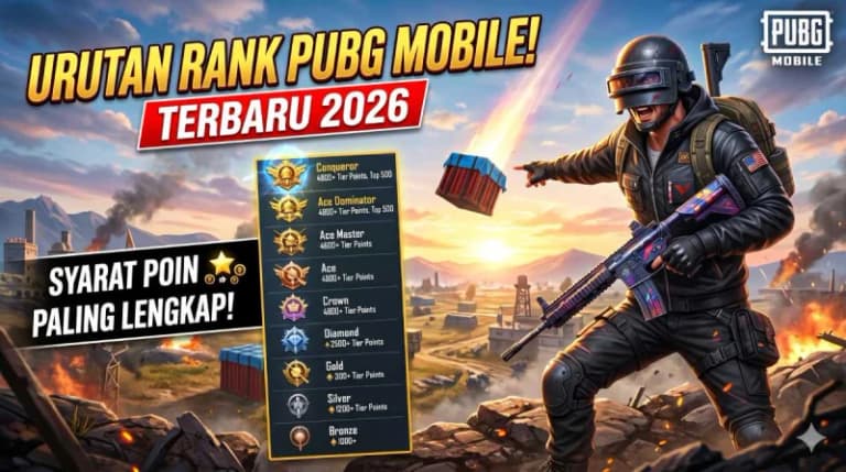 Rahasia Naik Rank PUBG Mobile 2026: Syarat Poin Setiap Tier Terlengkap!