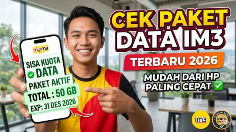 Cek Kuota IM3 2026 Dalam 5 Detik Langsung dari HP!