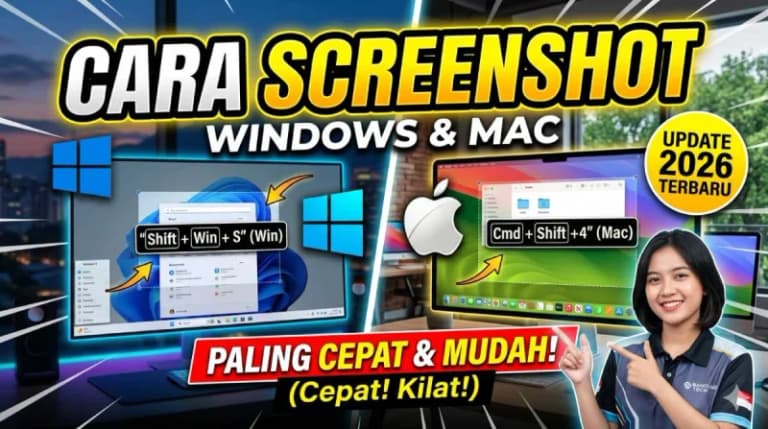 Ini Dia Cara Screenshot di Windows Mac Paling Cepat di 2026!