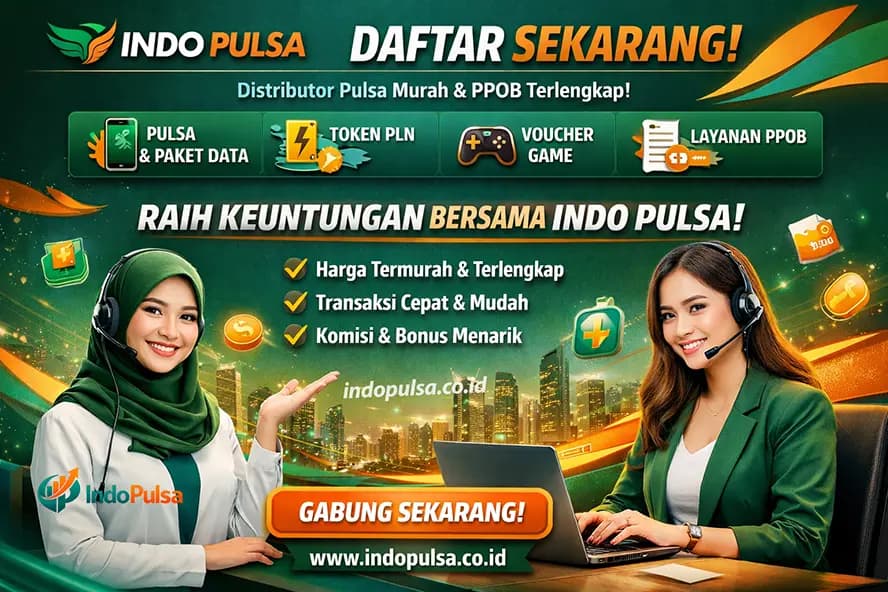 Daftar Agen Indo Pulsa Gratis & Mudah