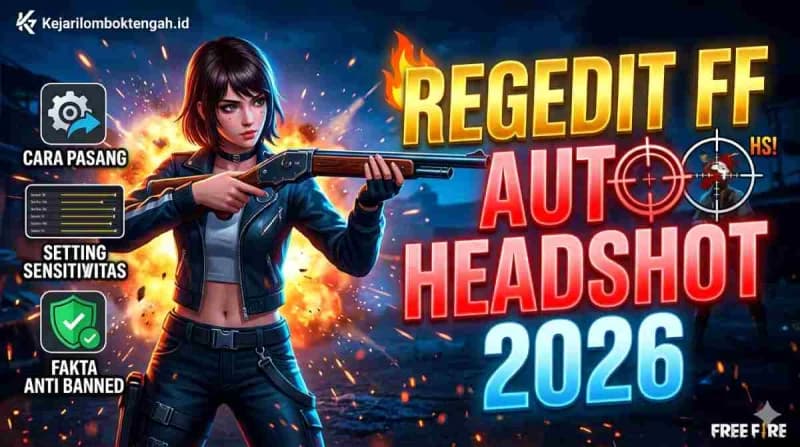 Auto Headshot FF 2026: Panduan Lengkap Pasang Regedit, Setting Sensitivitas Fakta Anti Banned!
