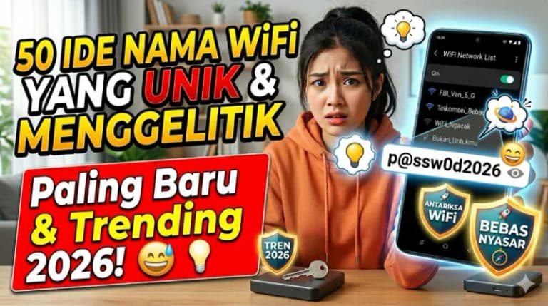 50 Nama WiFi Paling Kocak dan Unik untuk Tahun 2026, Dijamin Bikin Tetangga Ngakak!