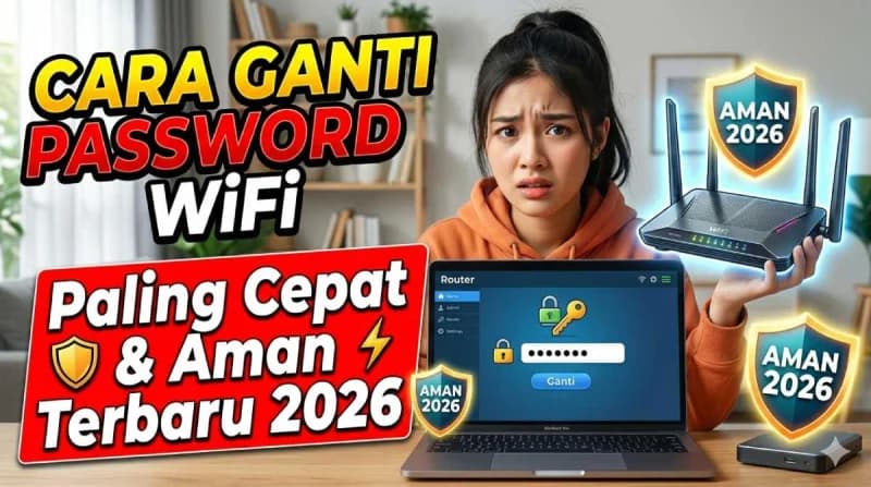 Ganti Password WiFi di Laptop dalam 1 Menit! Cara 2026 Paling Aman amp; Cepat
