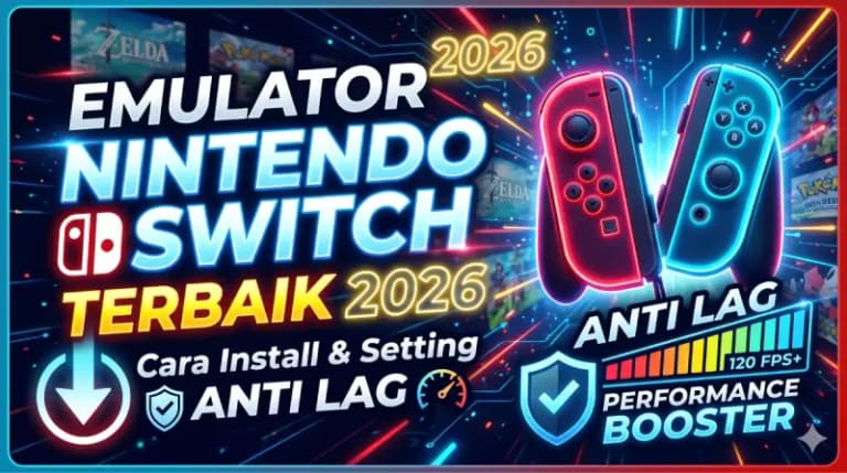 Unduh Emulator Nintendo Switch Terbaik 2026: Panduan Install Setting Anti Lag Biar Game Makin Lancar!