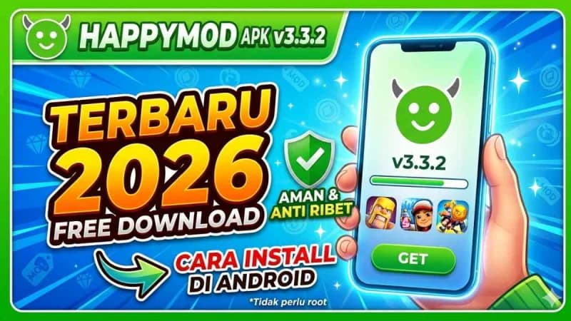 Unduh HappyMod APK v3.3.2 Terbaru 2026: Gratis, Aman, dan Mudah Dipasang di Android!