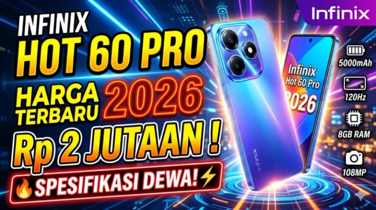 Harga Infinix Hot 60 Pro 2026 Bocor! Spesifikasi Dewa Siap Guncang Pasar