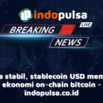 Secara stabil, stablecoin USD memasuki ekonomi on-chain bitcoin